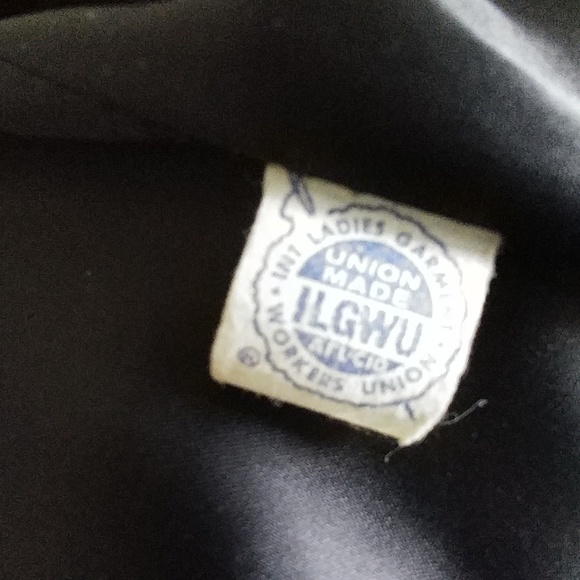 Vintage Cashmere hand tailored black coat fur EUC - Picture 3 of 8